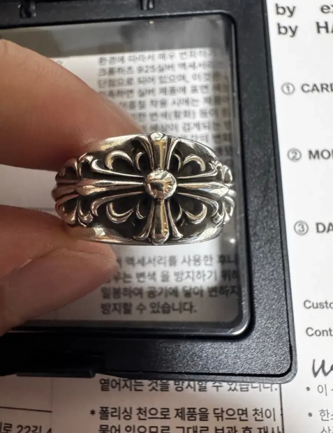 크롬하츠 더블플로랄 크로스링 v2 상품이미지3
