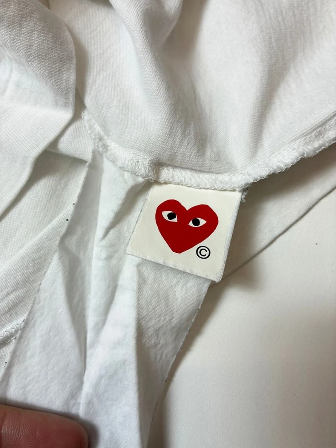 꼼데가르송 우먼스 하트 와펜 반팔 티셔츠 PN8571 상품이미지7