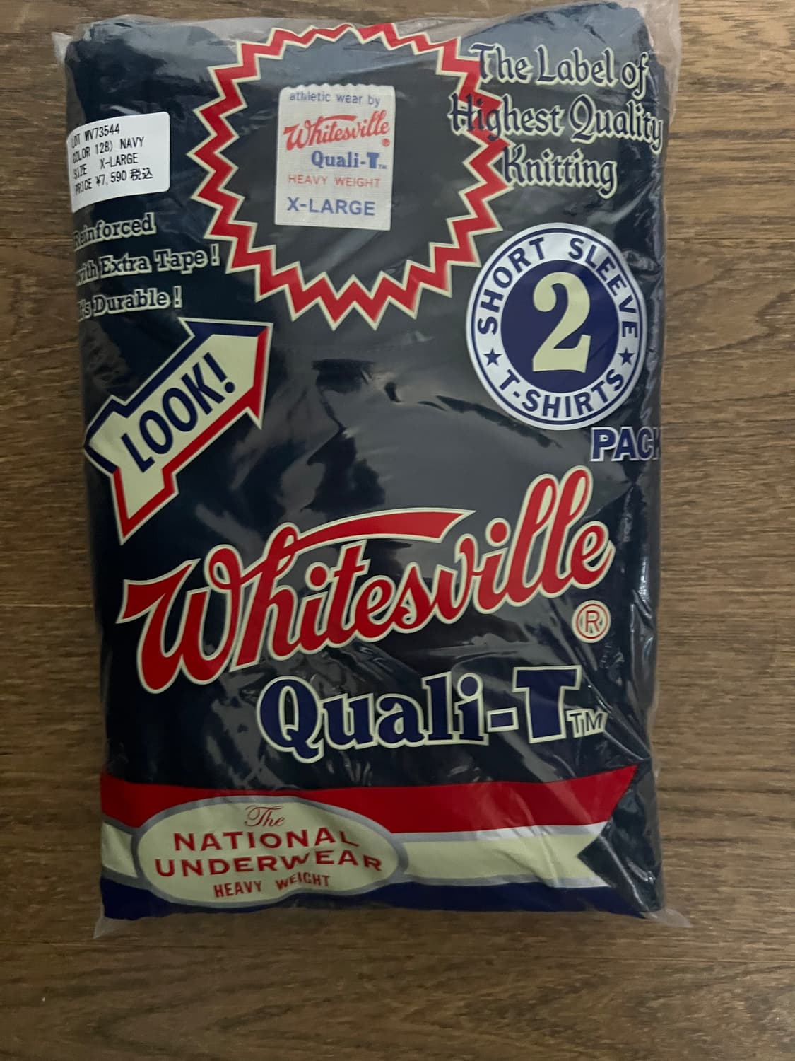 Whitesville 화이츠빌 반팔 티셔츠 2팩 XL 네이비 신품 팝니다 상품이미지1