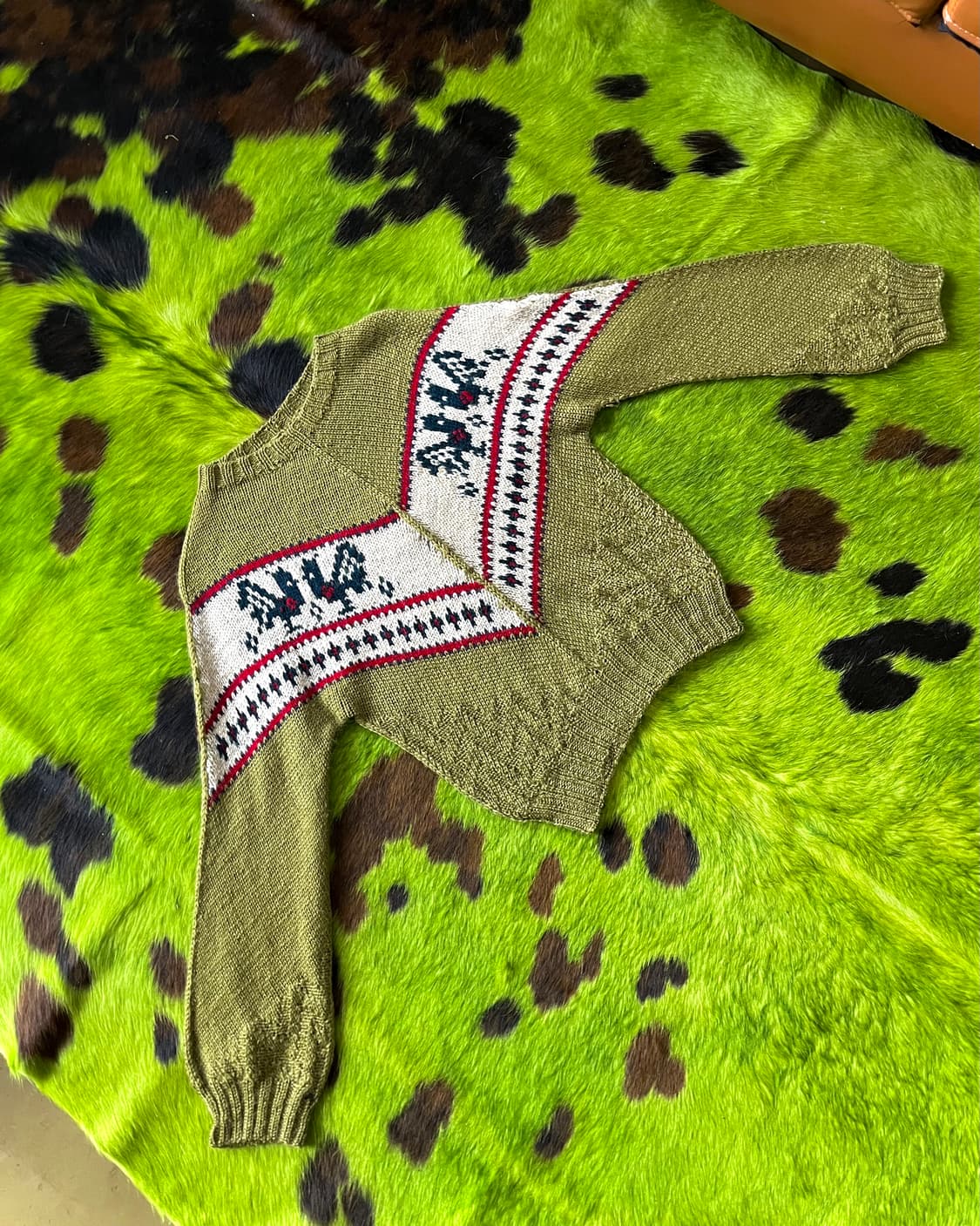 JPN Vintage Handmade Cowichan Wool Knit 상품이미지3