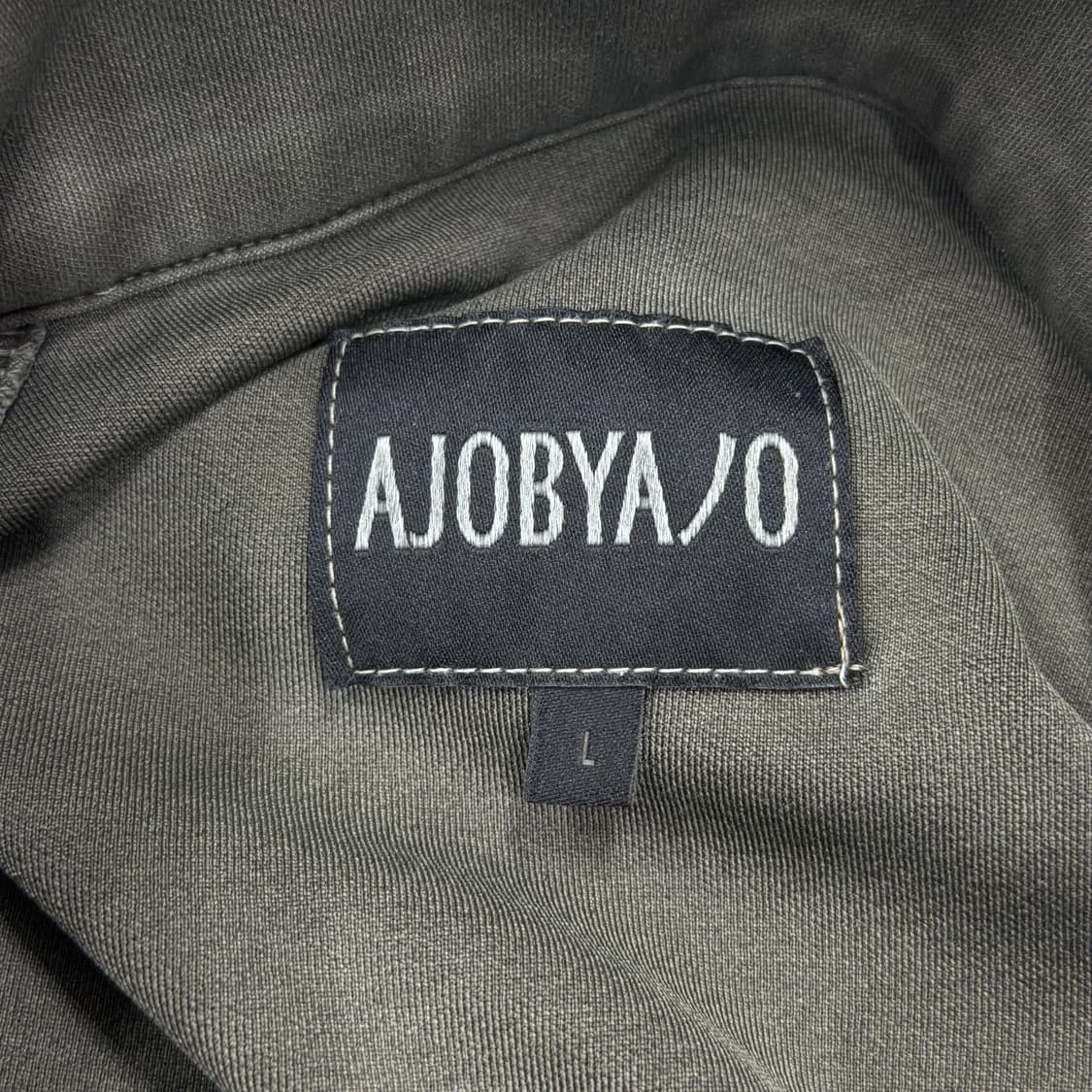 아조바이아조 레이스 트리밍 래글런 트랙탑 져지 자켓 카키 상품이미지6