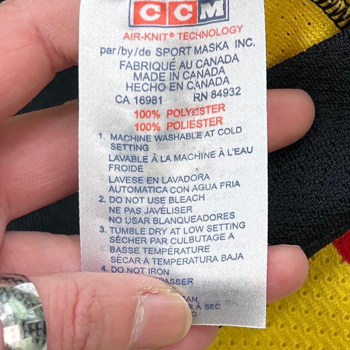 ccm 벤쿠버 캐넉스 하키져지 r3251 상품이미지7