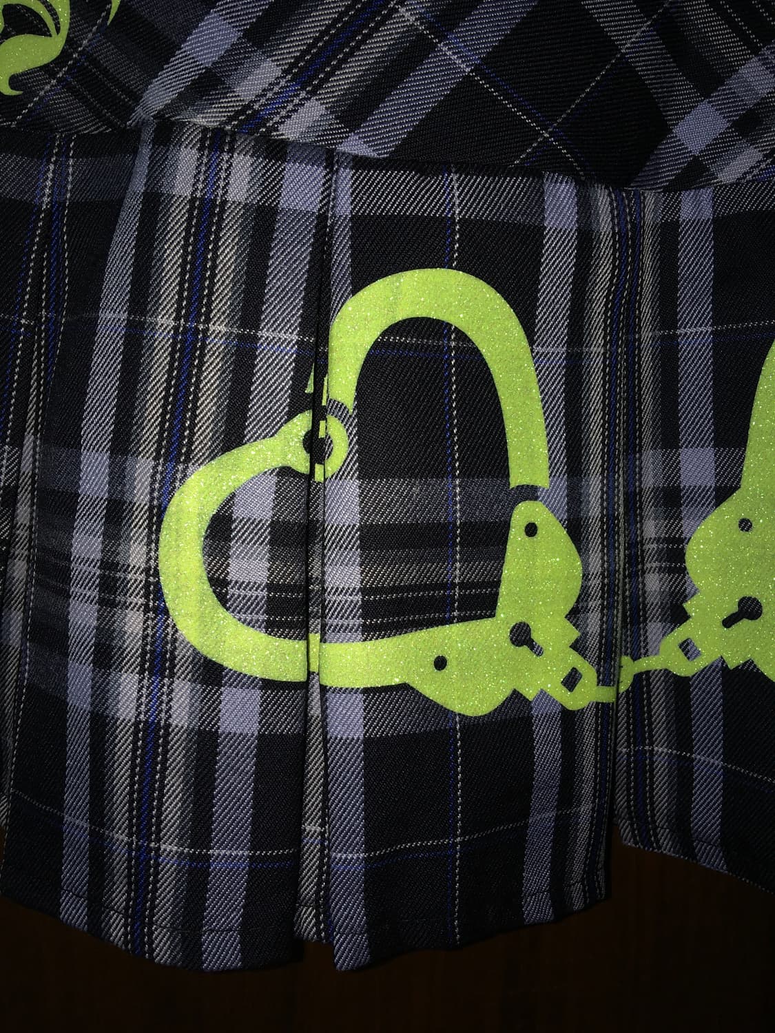 Srrybabe 체크 플리츠 스커트 팬츠 상품이미지4