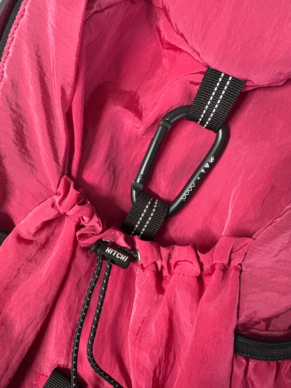 히치 에메모가든 콜라보 나일론 경량 백팩 85 핑크 상품이미지5