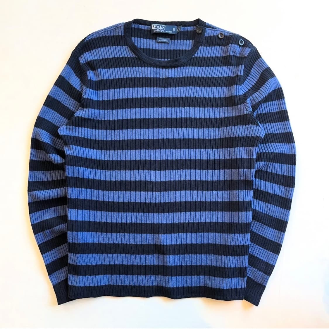 폴로 랄프로렌 사이드 버튼 린넨 스웨터 상품이미지1