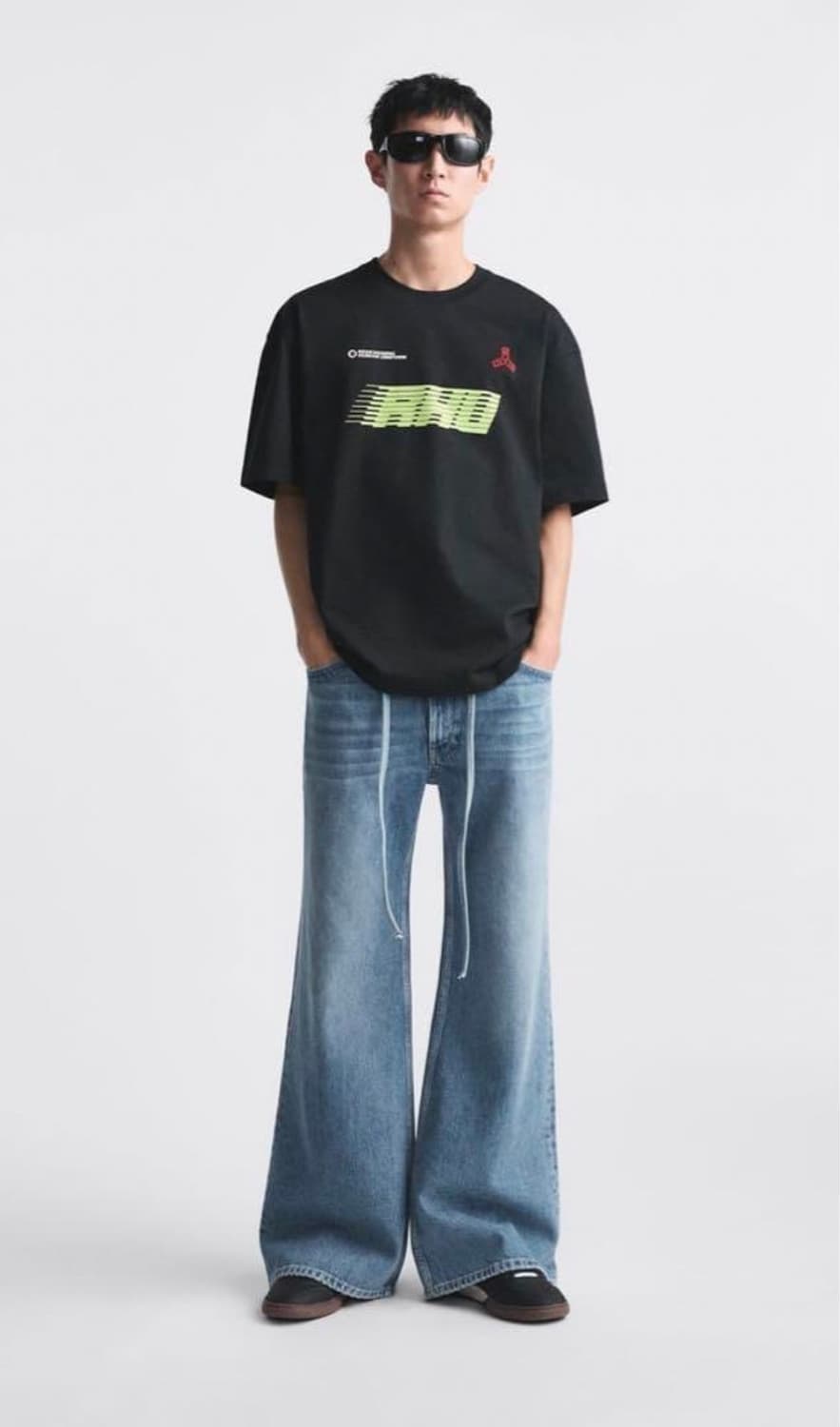 (M) 자라 루이지 rhuigi  플레어 팬츠 데님 진 미디움 블루 상품이미지3