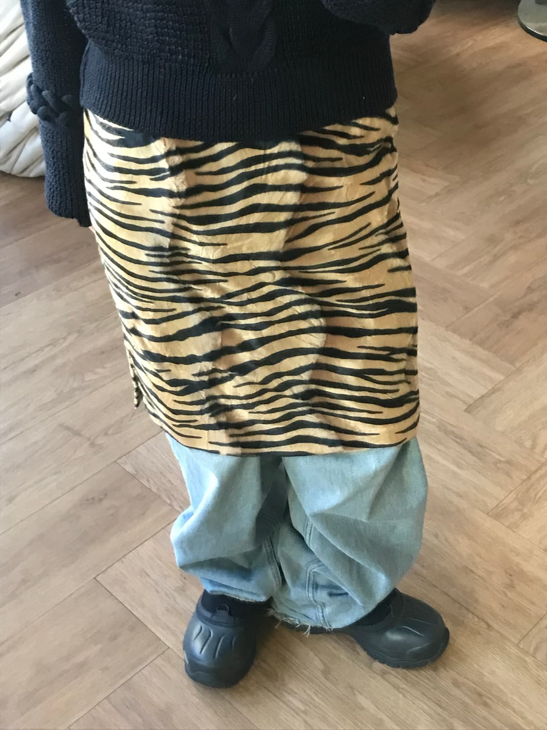 vintage velvet pattern skirt (25inch) 상품이미지6