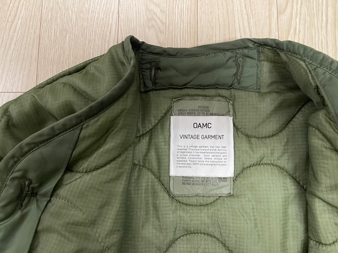 OAMC 피스메이커 1st 2016FW 라이너 자켓 상품이미지5
