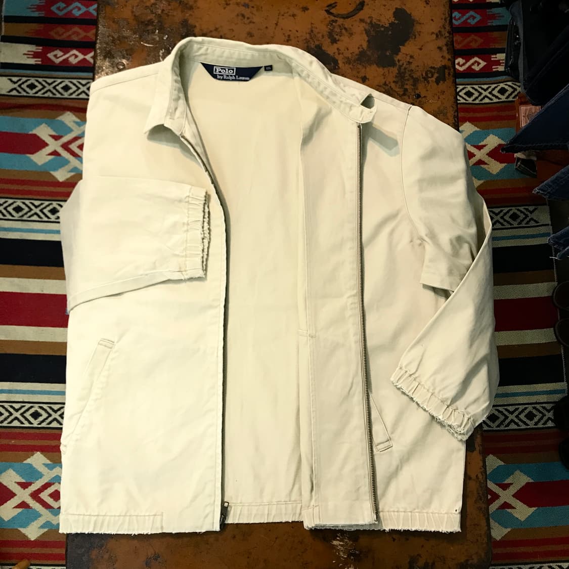 폴로랄프로렌 베이지 코튼 블루종 자켓 남성 115 빅사이즈  상품이미지5
