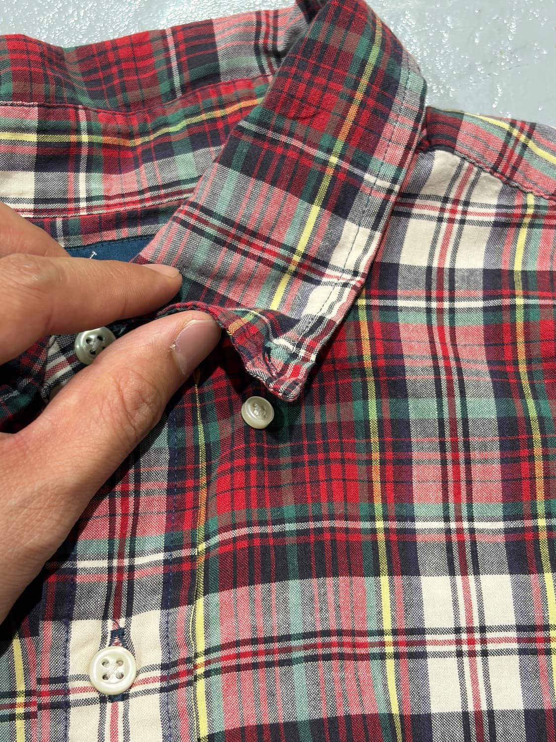 폴로 랄프 로렌(Polo Ralph Lauren) 레드 체크 반팔셔츠 상품이미지2
