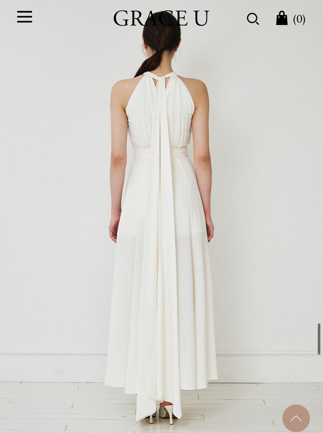 그레이스유 홀터넥 드레스웨딩 상품이미지6