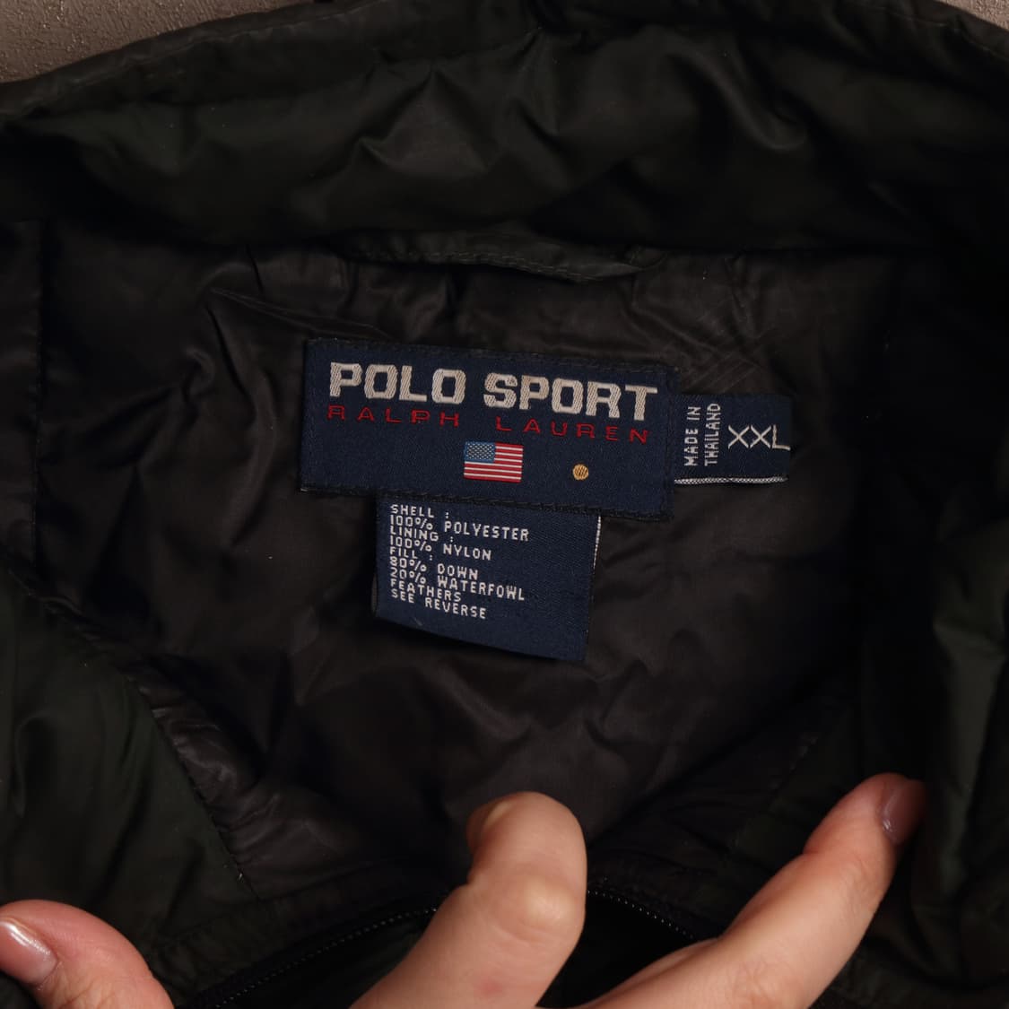 00's 폴로 스포츠 딥그린 숏패딩 A1773 상품이미지3