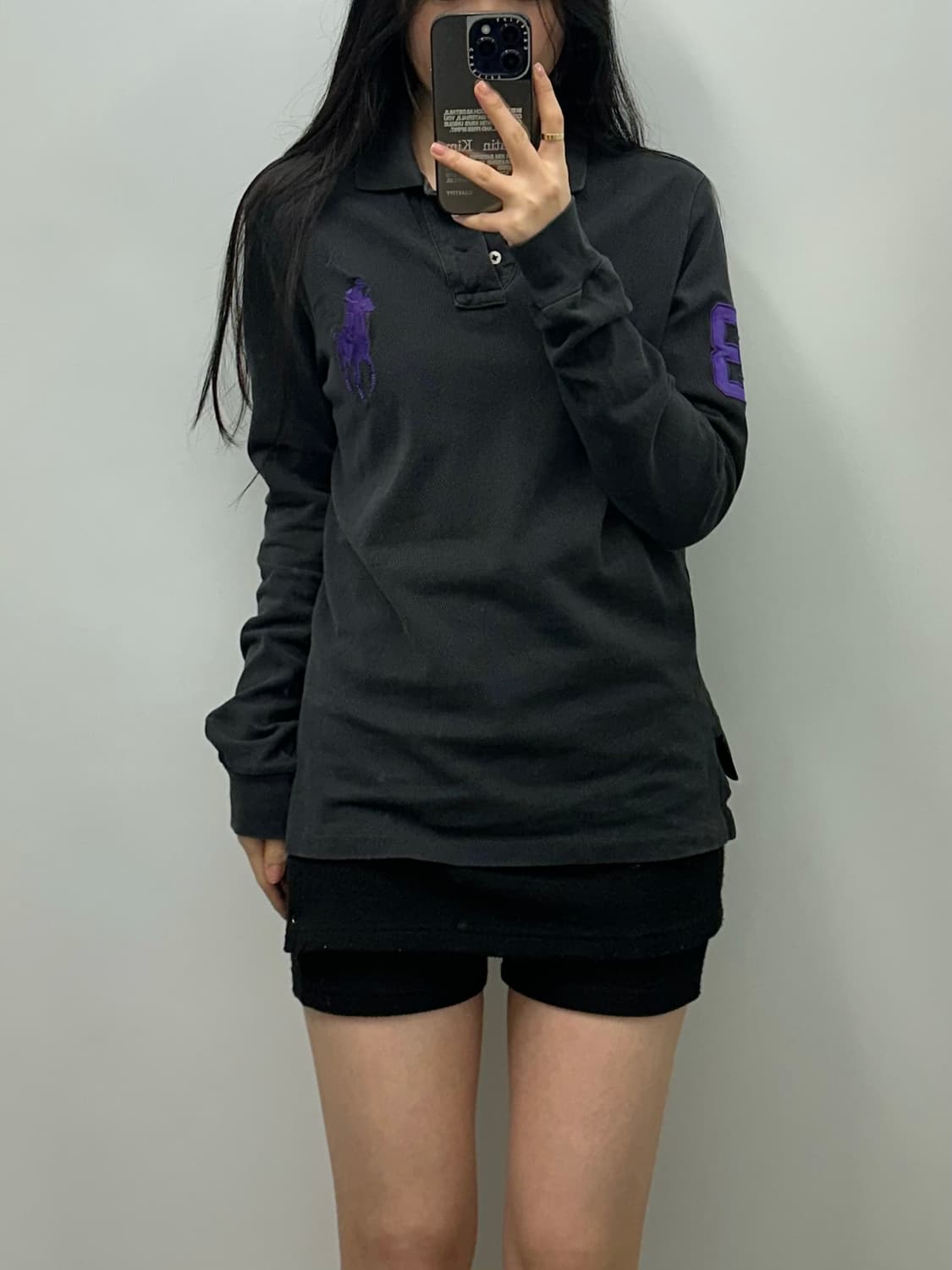 폴로 랄프로렌 빅포니 블랙 긴팔 카라티 상품이미지1