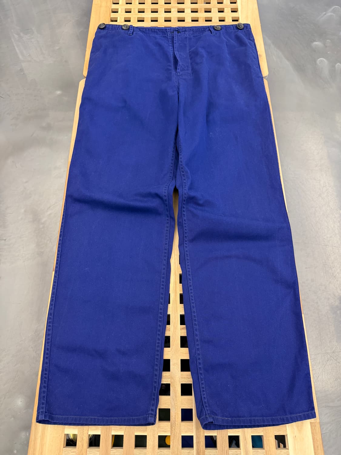 1970s FRIENDSHIP FADED NAVY 빈티지 프렌치워크팬츠 상품이미지1