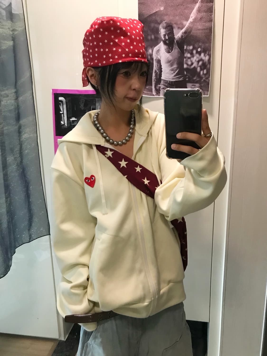 꼼데가르송 레드와펜 져지 후드집업 상품이미지6