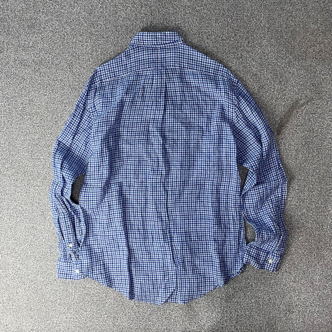폴로랄프로렌 체크 셔츠 블루 상품이미지2