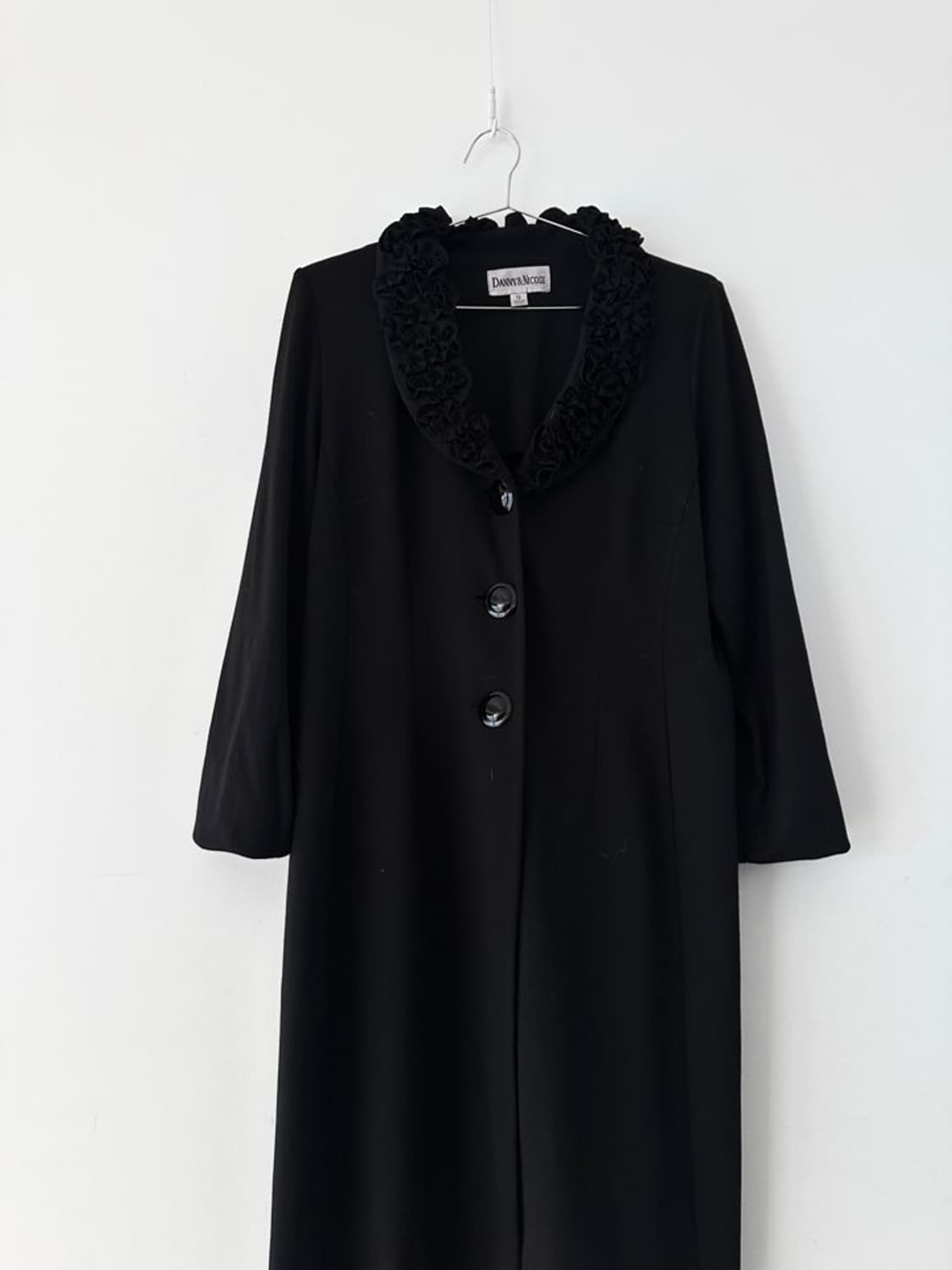 Rose neck detail jacket / black 상품이미지5