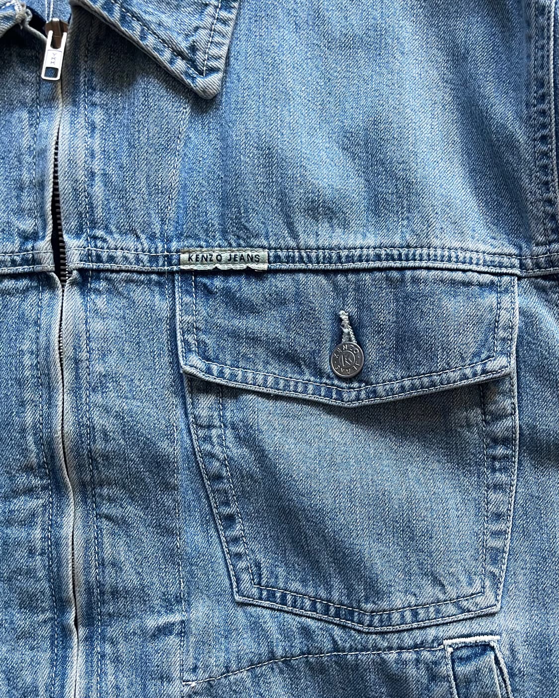 1980-90s Old KENZO Jeans Denim Trucker 상품이미지6