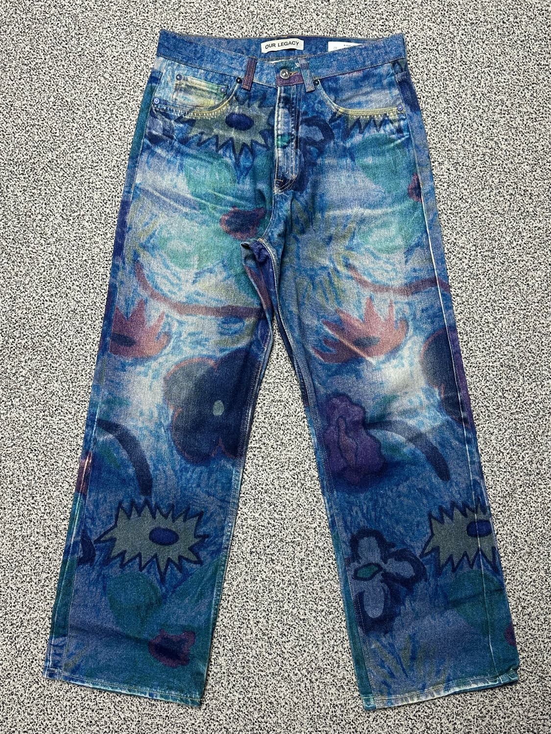 [29] 아워레가시 서드컷 디지털 초크 플라워 데님 상품이미지1