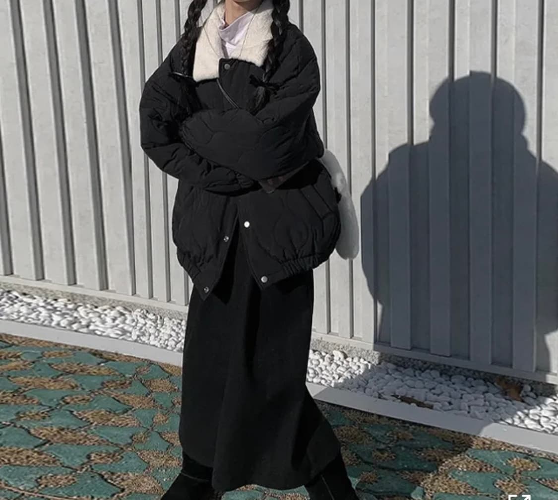 애니원모어 모직 롱스커트 상품이미지1