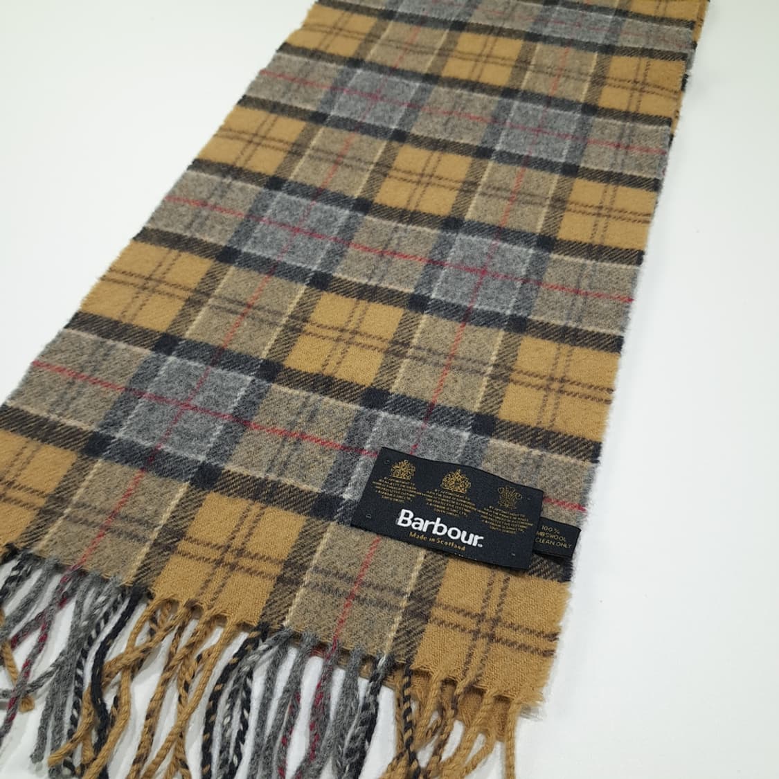 MX421 바버 램스울 타탄체크 머플러 상품이미지3