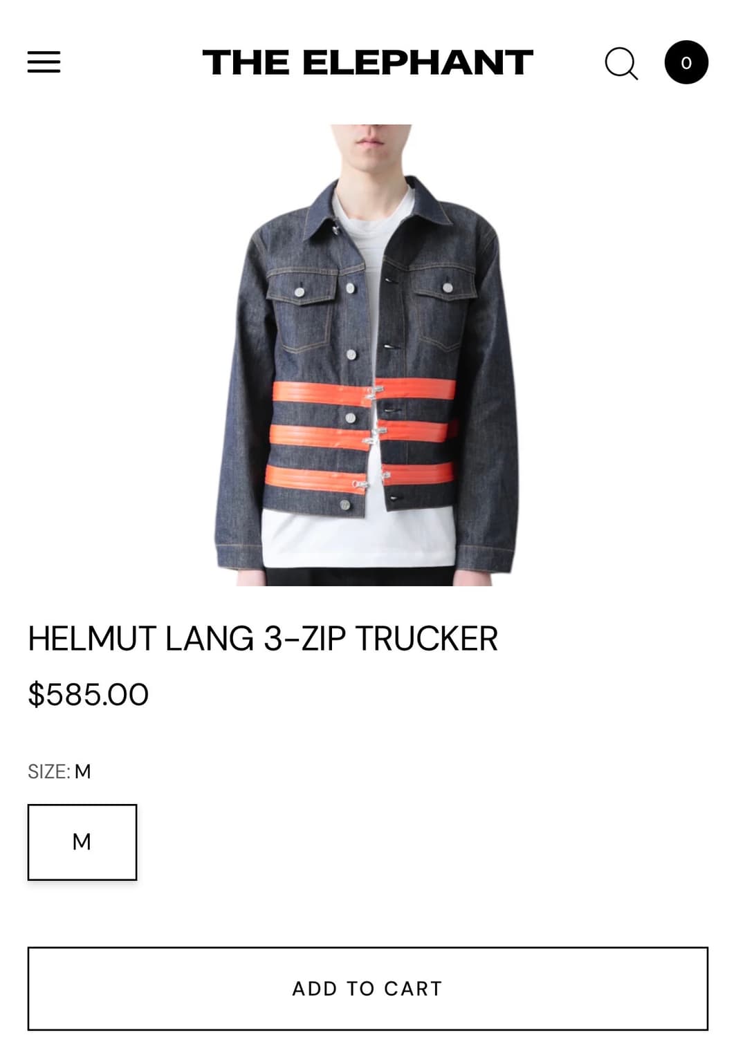 [M] 헬무트 랭 집 트러커 데님 자켓 상품이미지5