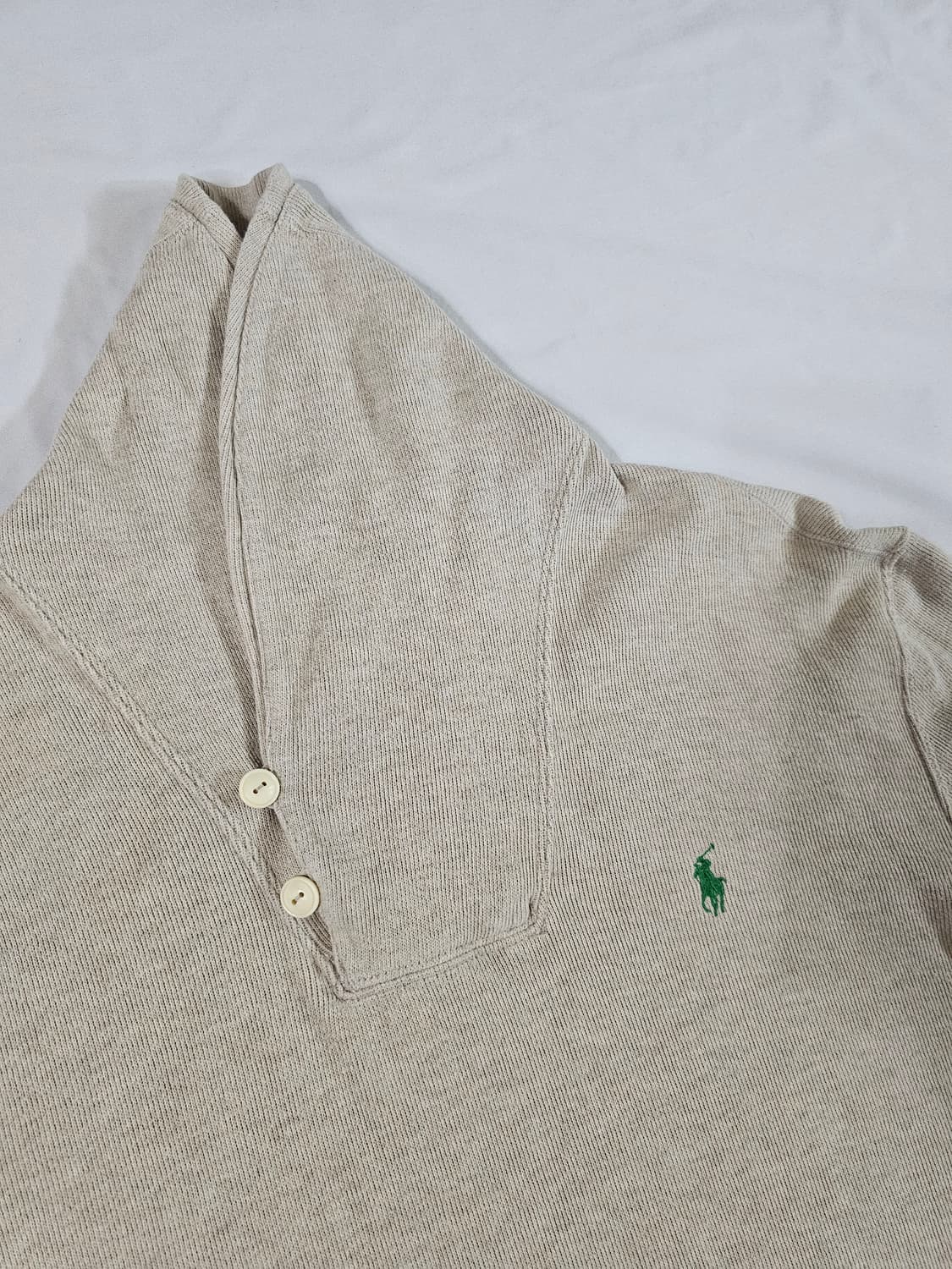 폴로 랄프로렌 럭셔리 져지 숄칼라 풀오버 코튼 니트 스웨트 셔츠 상품이미지5