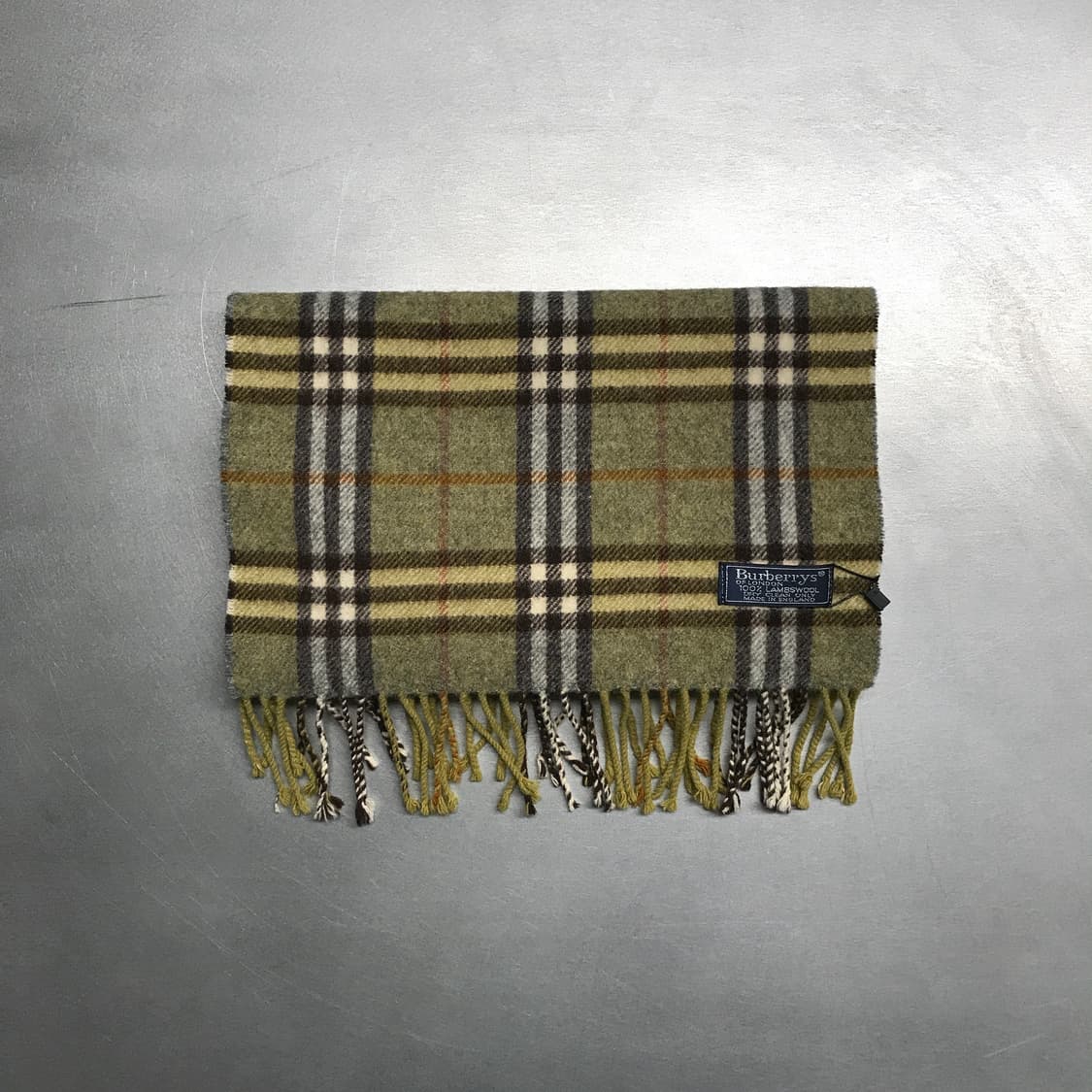 버버리 정품 램스울 머플러 카키 상품이미지2