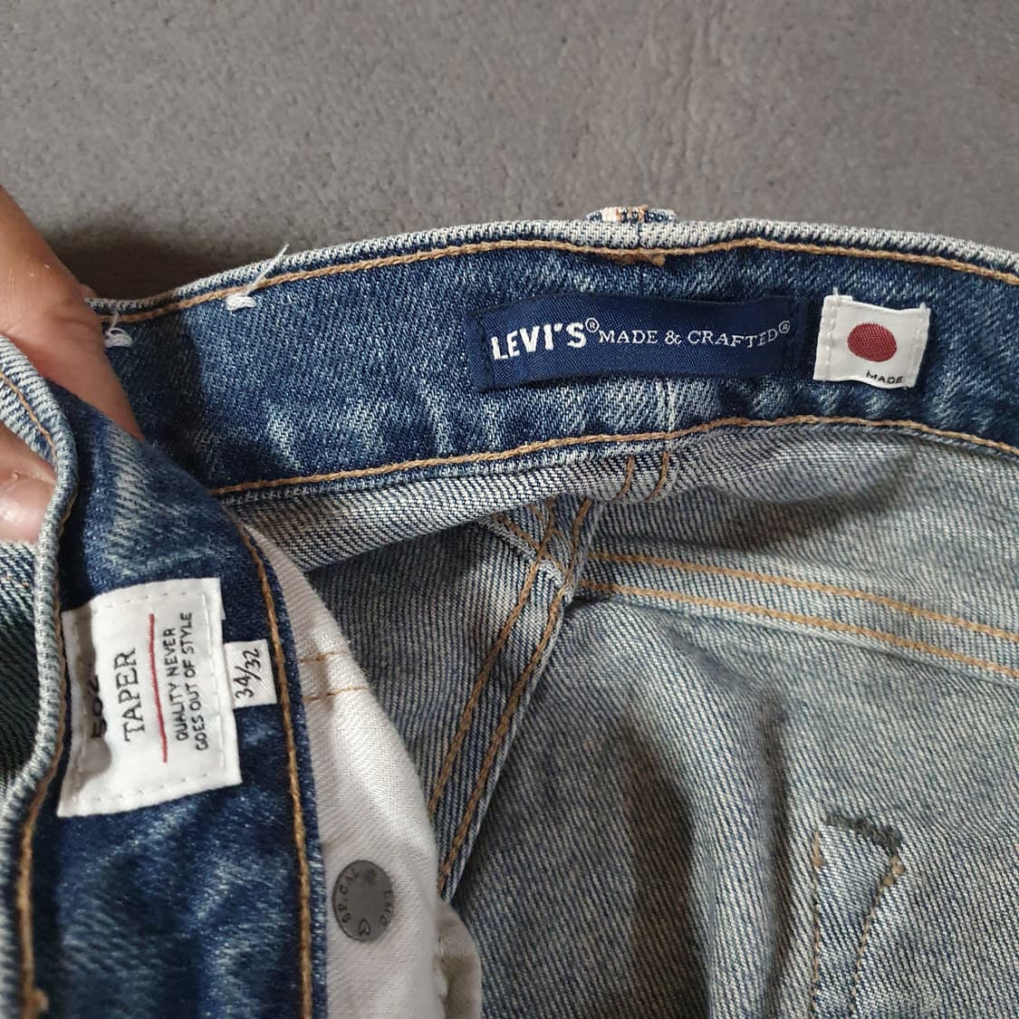 LVC 리바이스 메이드크래프트 LMC 셀비지 테이퍼드핏 데님 청바지 34 상품이미지9
