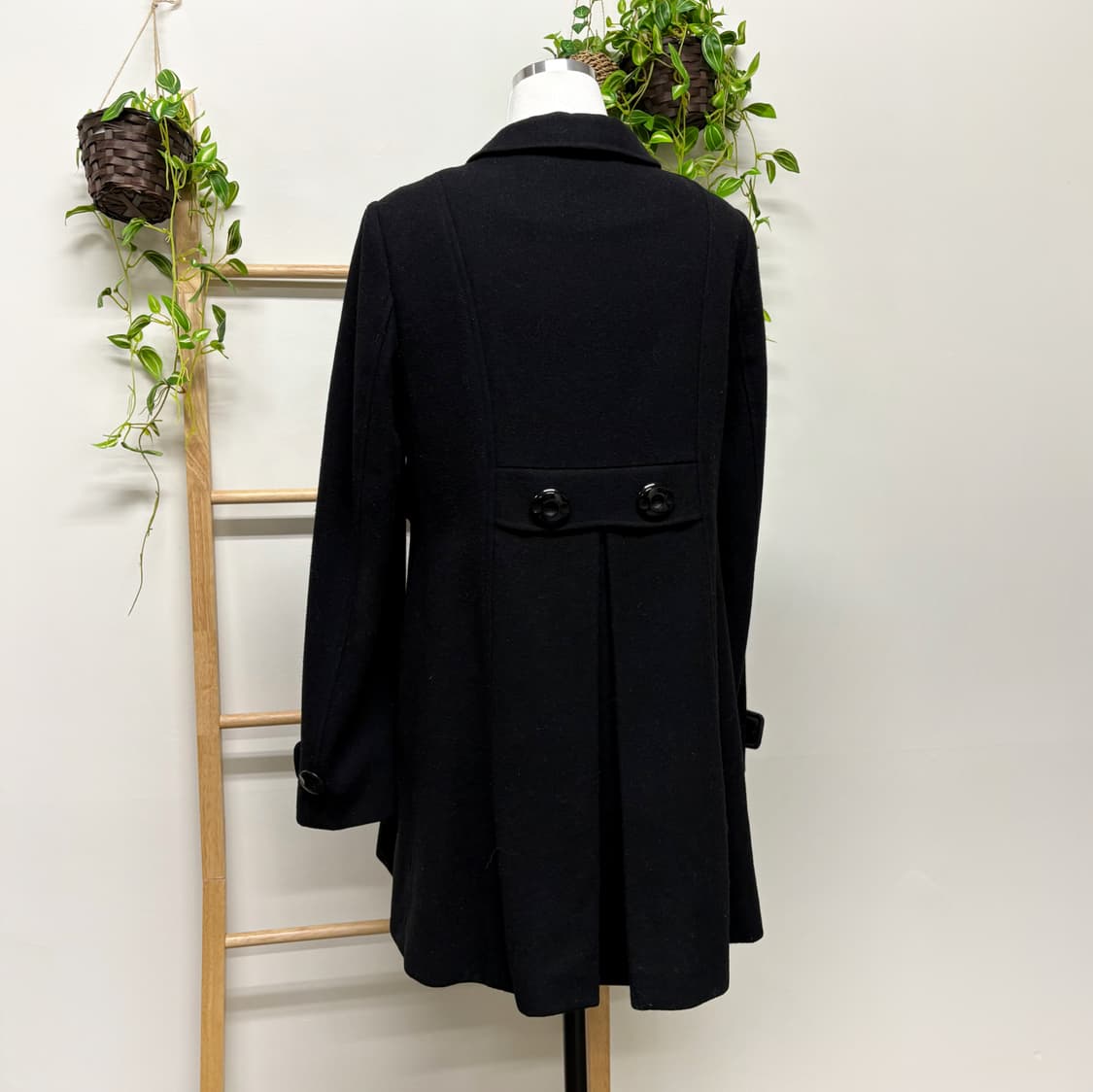 Fred Perry 프레드페리/ 블랙반코트 반코트 더블코트 울코트 상품이미지4