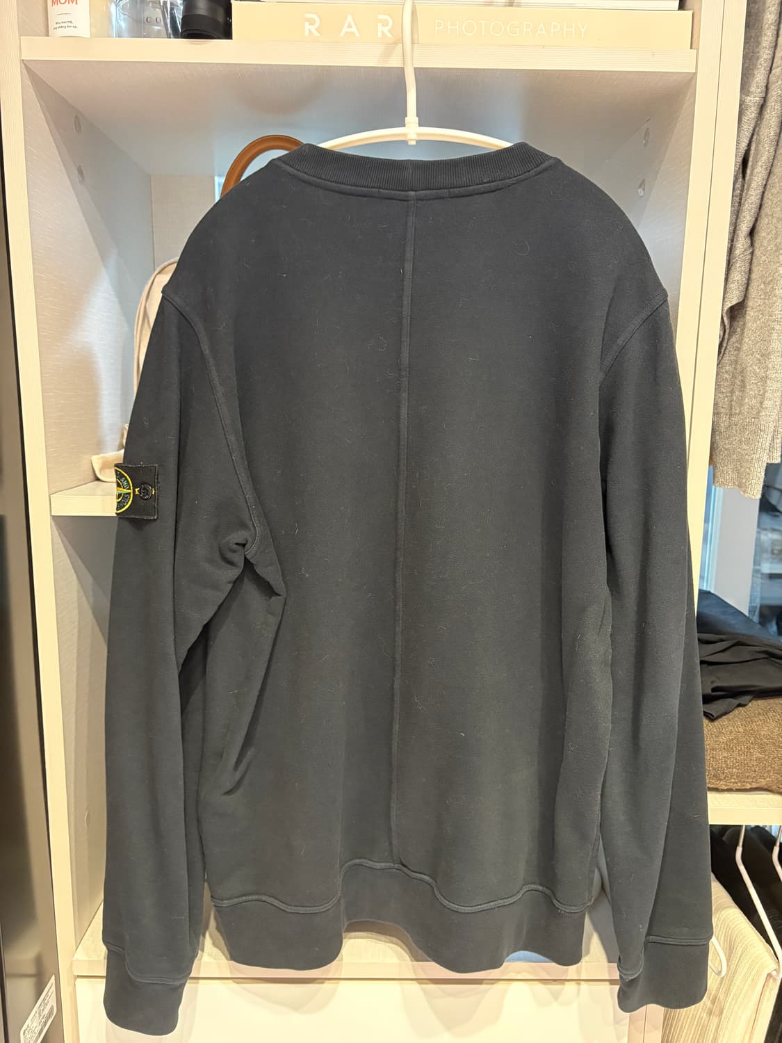 스톤아일랜드 블랙M 맨투맨 기모 상품이미지3