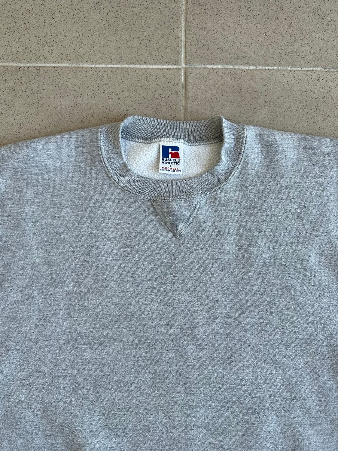 90s 빈티지 러셀 스웻셔츠 그레이 L USA 상품이미지4