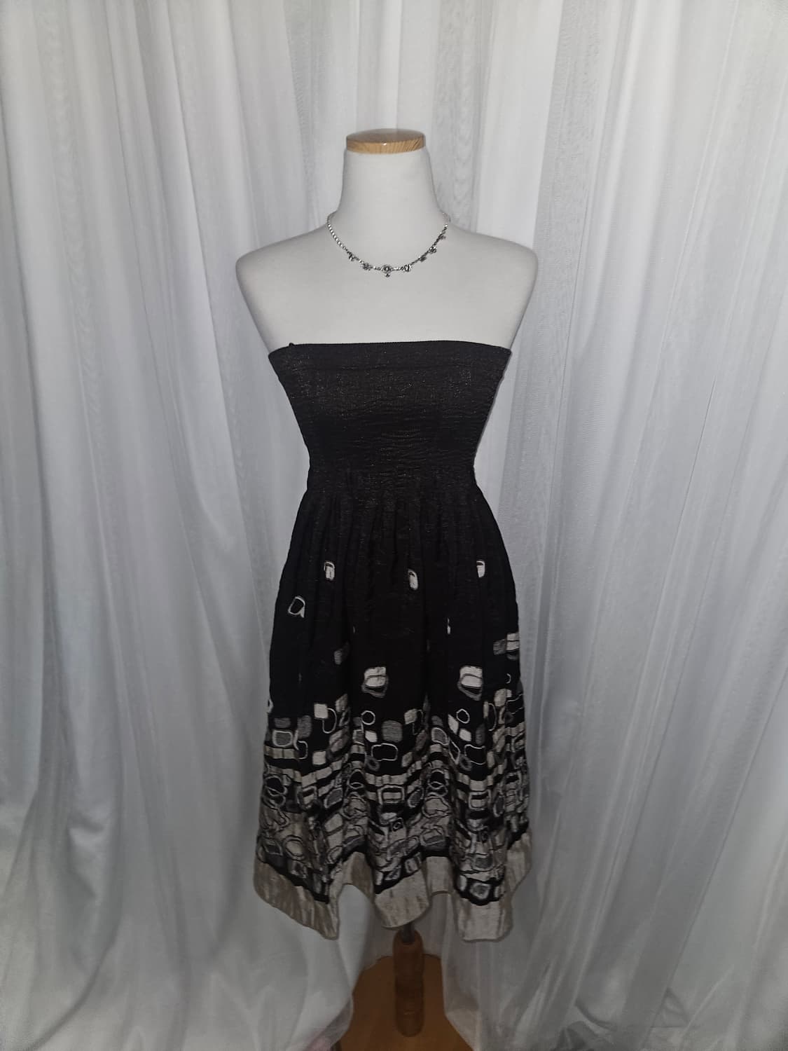 빈티지🍫 오네갸루 다크초코 브라운 히메 탑스커트 원피스 상품이미지1