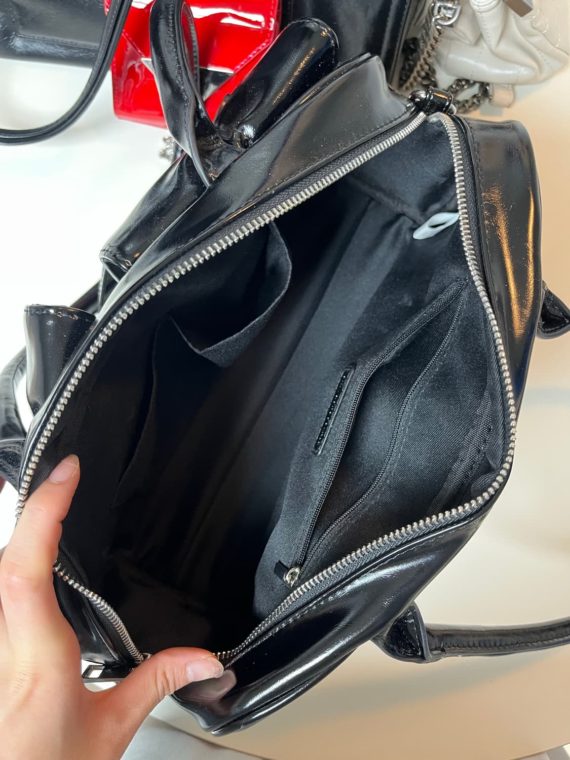 솔트앤초콜릿 마롱 포켓백 블랙 상품이미지3