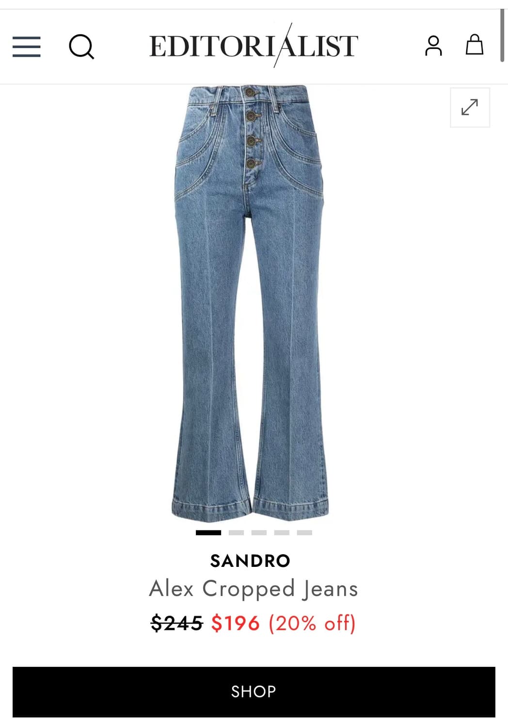 산드로 알렉스 진 (더블포켓 진) 상품이미지2