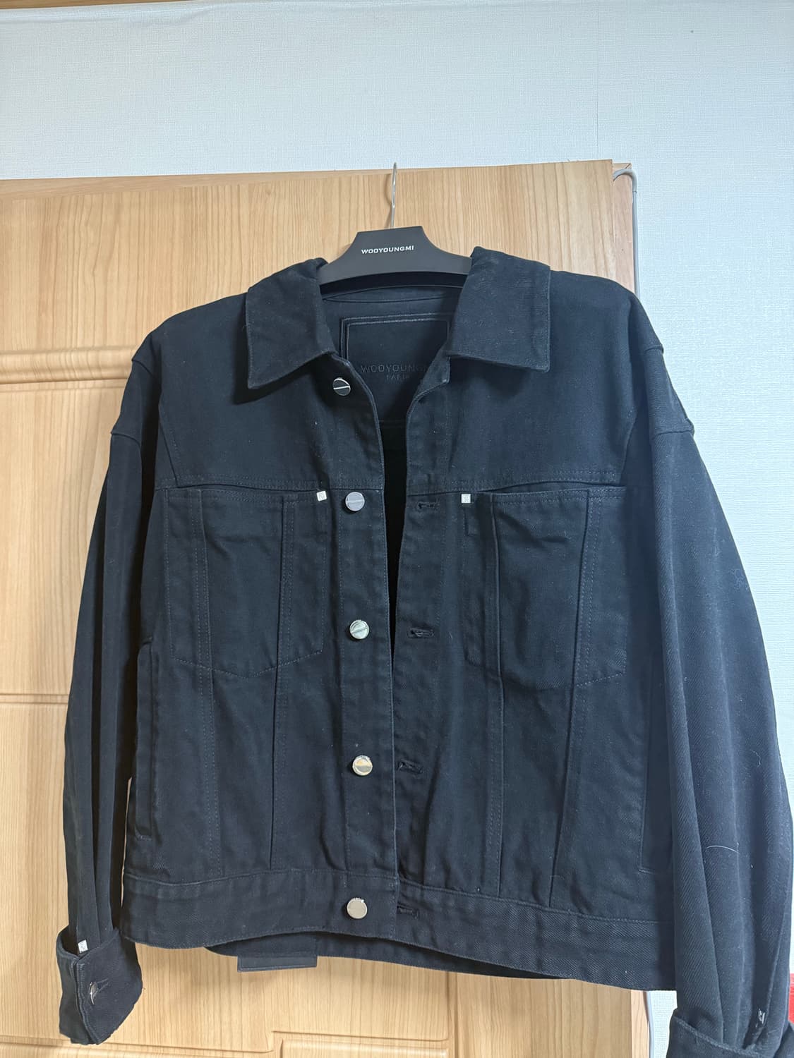 우영미 블랙데님 자켓 상품이미지1