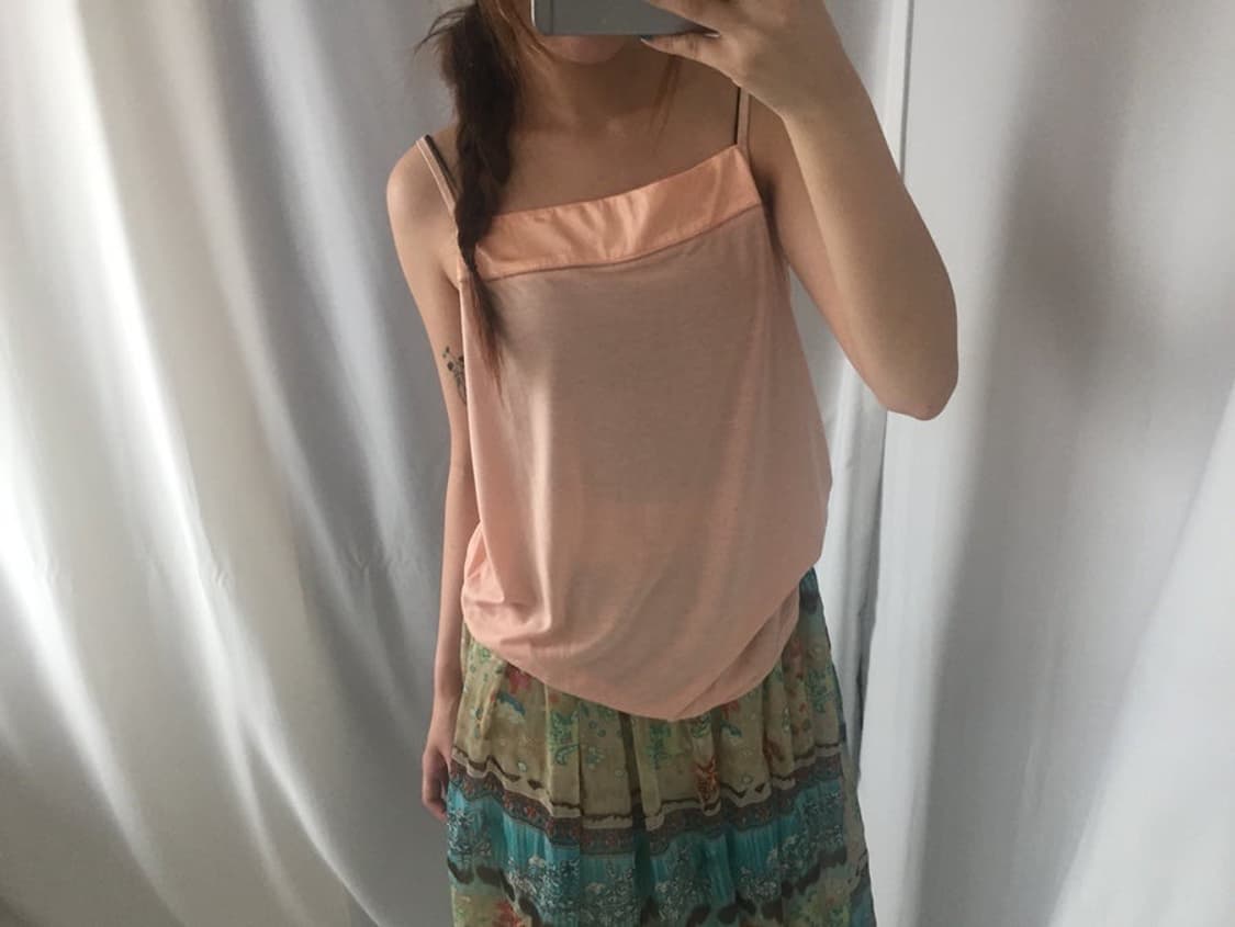 725. peach veil sleeveless 상품이미지3
