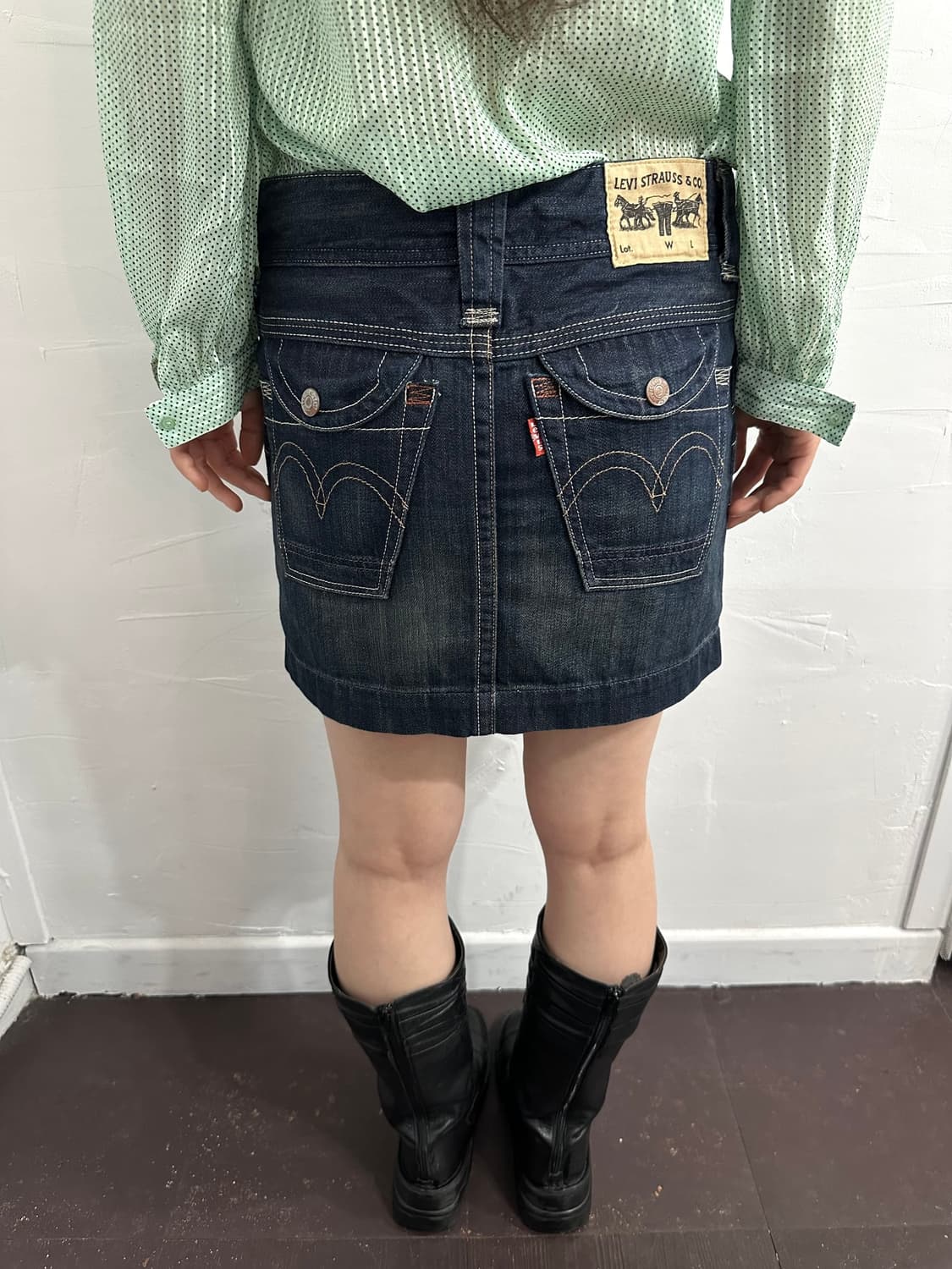 levis denim mini skirt 상품이미지4