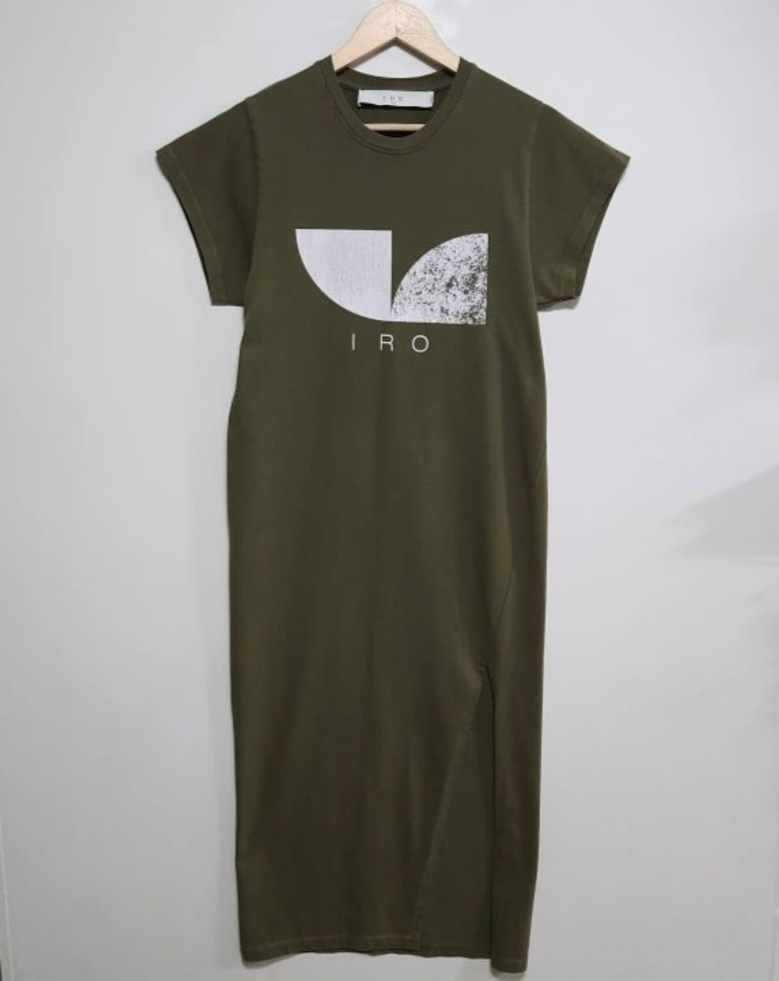 44 IRO 이로 워싱 나염 롱원피스 카키 상품이미지1