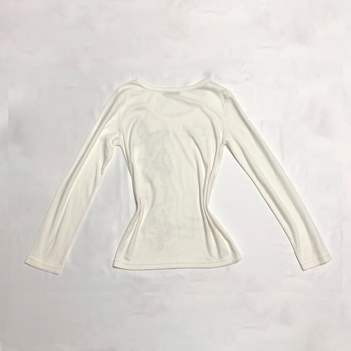 나비 레터링 티셔츠 화이트 상품이미지3