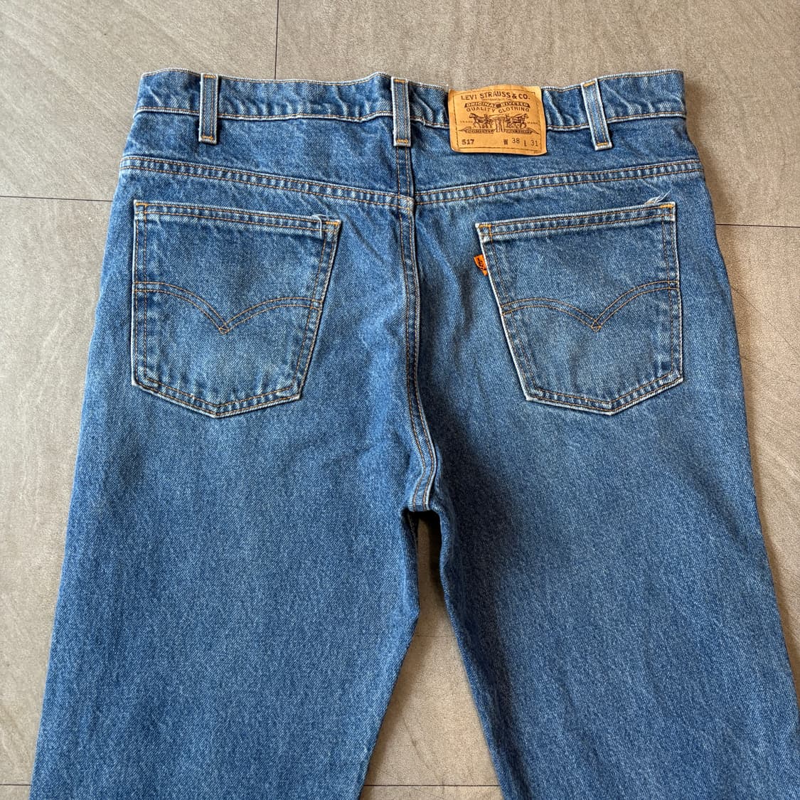 90s 96년 미국 생산 리바이스 517 오렌지탭 청바지 상품이미지7