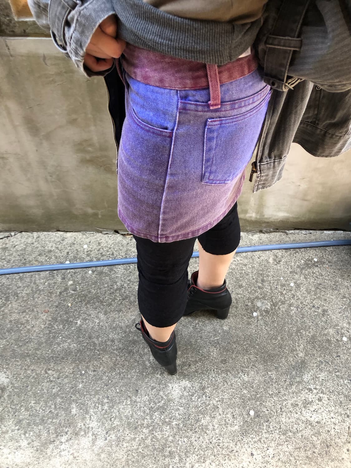 gradient denim mini skirt  상품이미지7