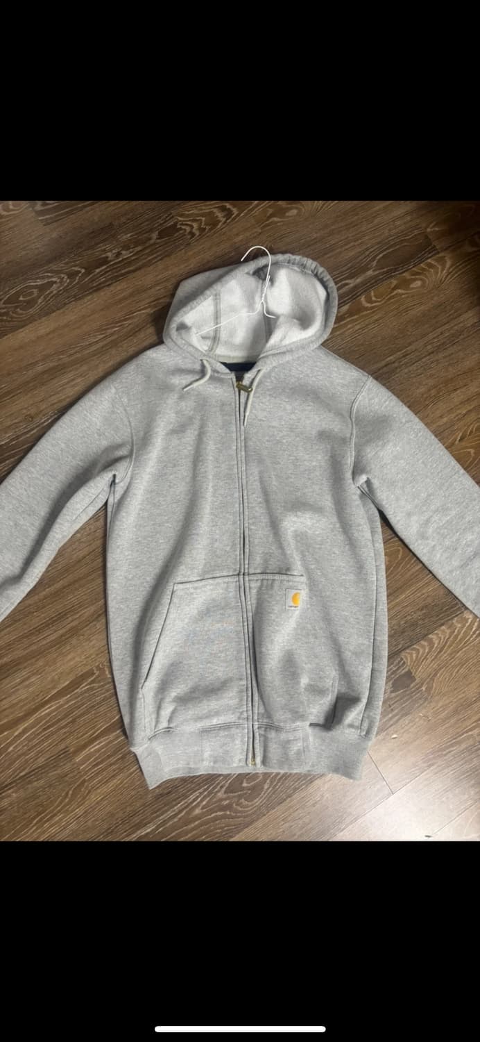 칼하트 루즈핏 후드집업 S 회색 상품이미지1