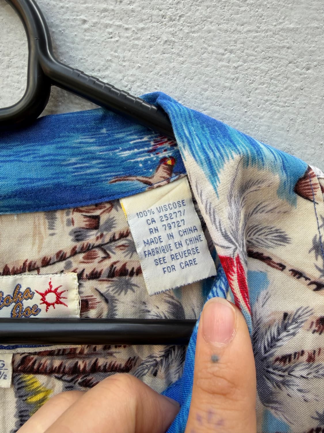 Aloha Joe 비스코스 하와이안 셔츠 블루 상품이미지5