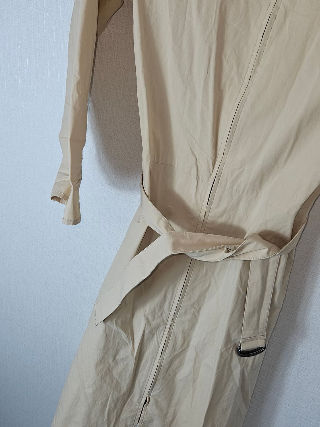 띠어리 코튼 경량 원피스 벨트 베이지 M 여성 (백화점 정품) 상품이미지3