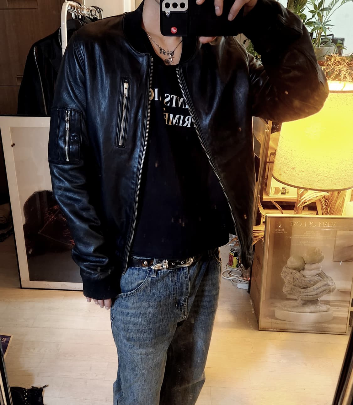 BLK DNM 레더 블루종 MA1/생로랑/쿠어/토니웩/해칭룸/올세인츠 상품이미지7