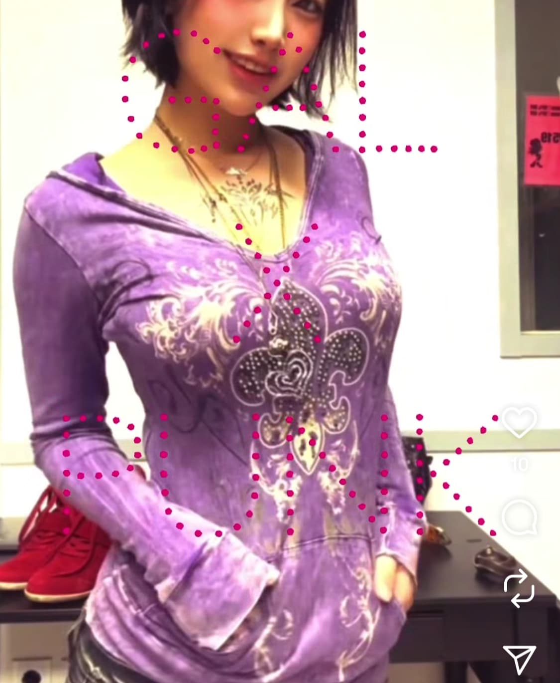 갸루퍼플 티셔츠 상품이미지3