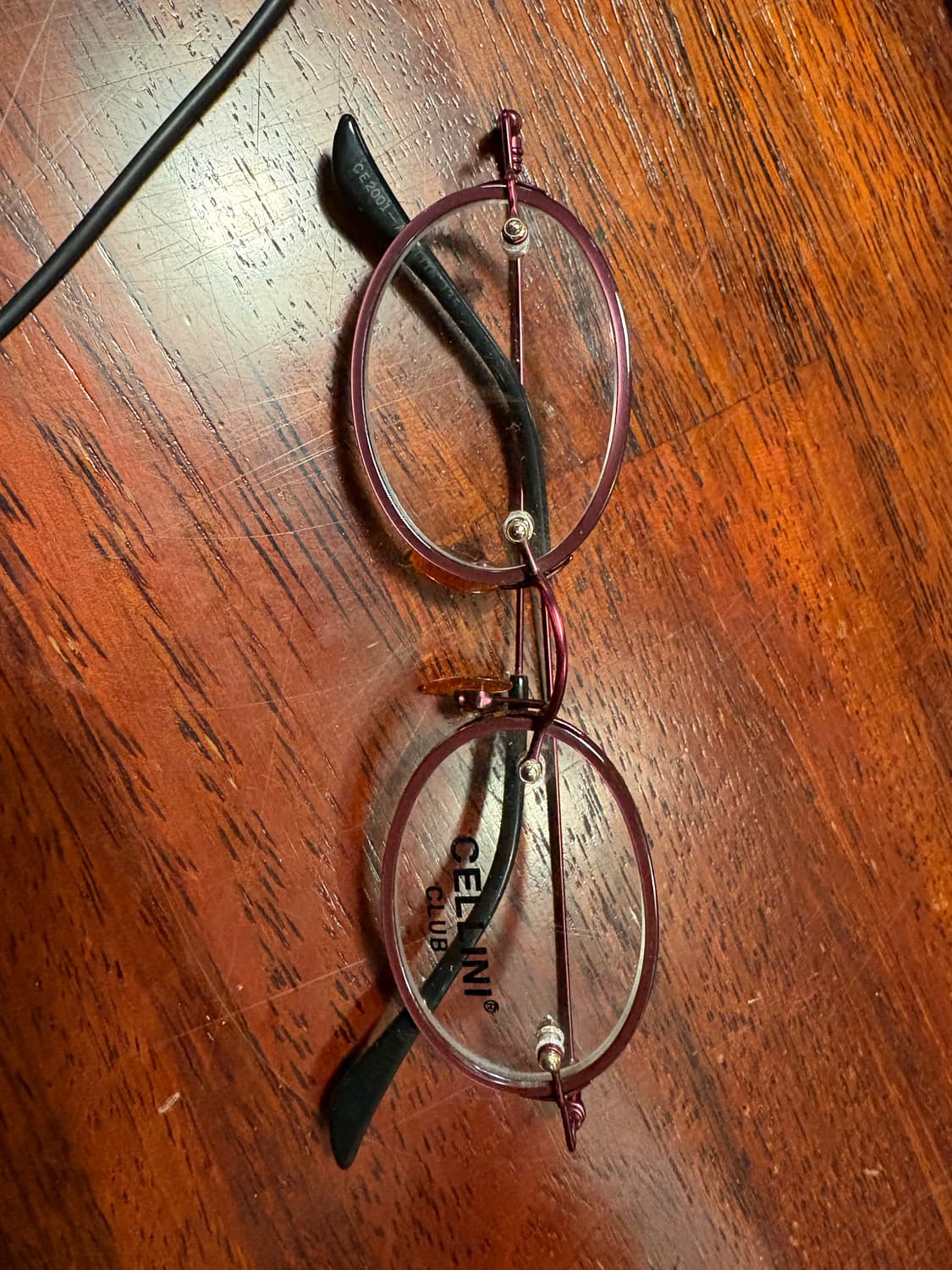 빈티지 안경 레드테안경  상품이미지1