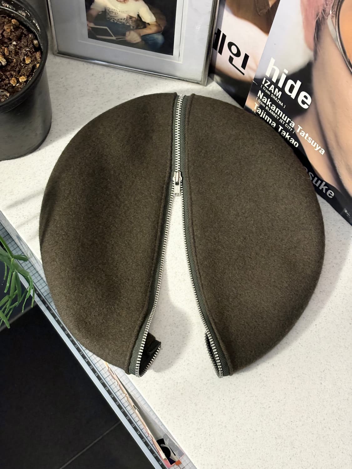 Ba-tsu 지퍼 베레모 상품이미지3