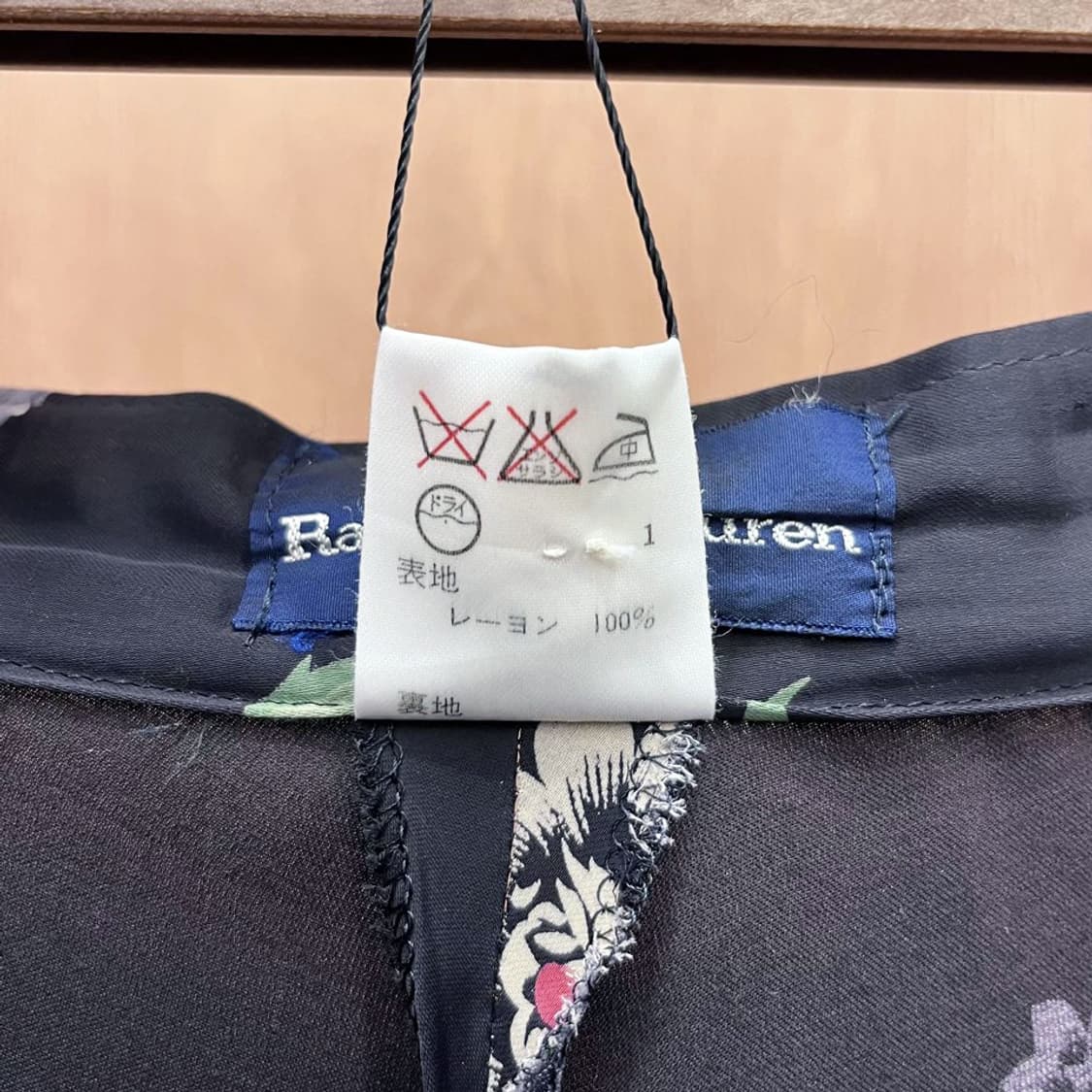 폴로 랄프 로렌 롱 스커트 로즈 플라워 패턴 사이드 버튼 디테일 블랙 상품이미지7